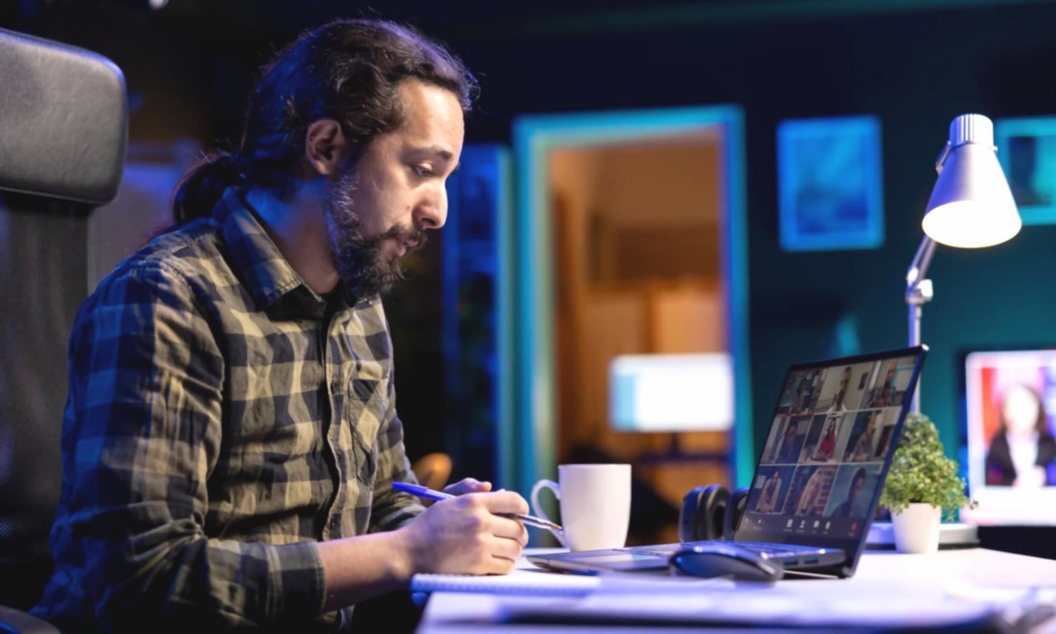 Enfoque transparente de trabajo